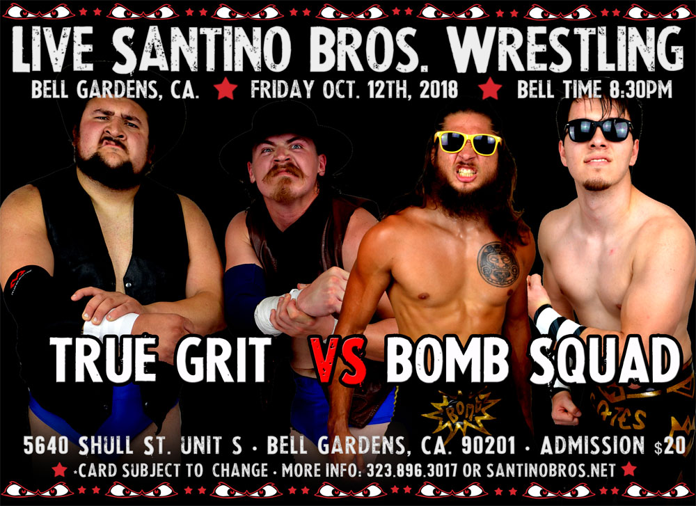 Santino Bros. Wrestling's October 12th, 2018 event Review