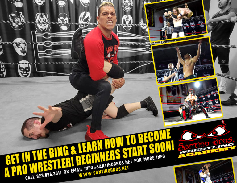 Santino Bros. Pro Wrestling School in Los Angeles. Beginners Pro Wrestling School